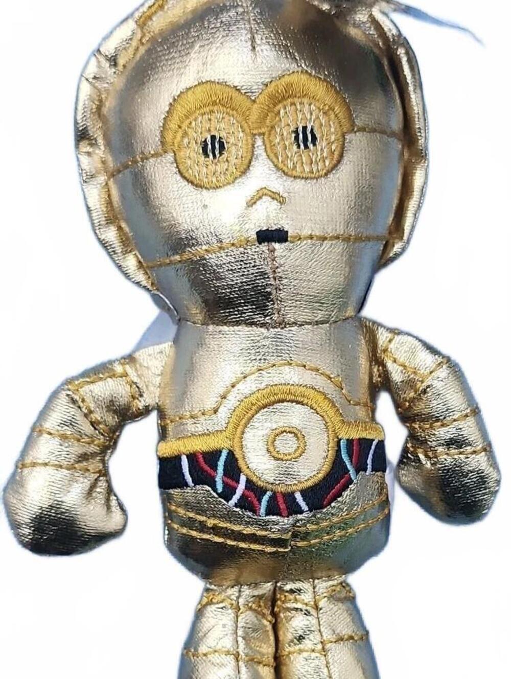 NEW HALLMARK Star Wars C-3PO Gold Fabric 5" Christmas Ornament